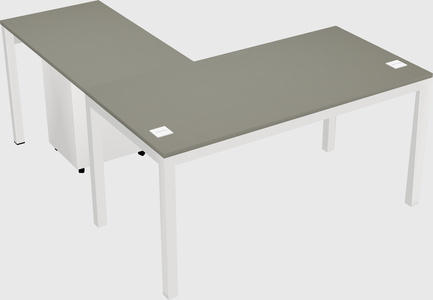 L-shaped desk