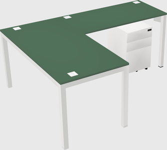 L-shaped desk