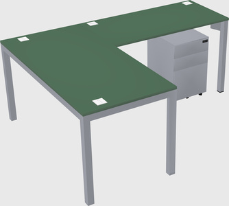 L-shaped desk