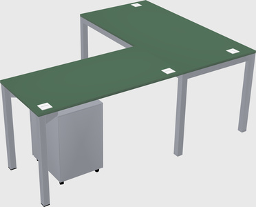 L-shaped desk