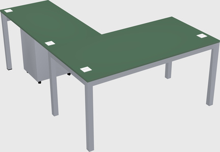 L-shaped desk
