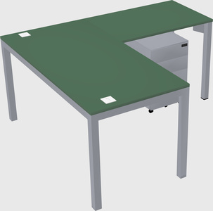 L-shaped desk