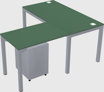 L-shaped desk