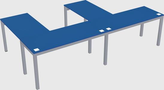 L-shaped desk