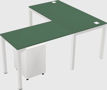 L-shaped desk