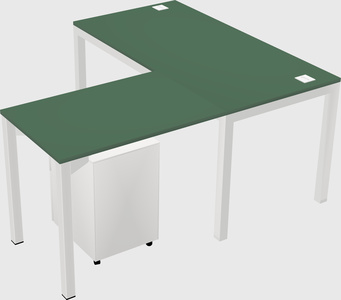 L-shaped desk