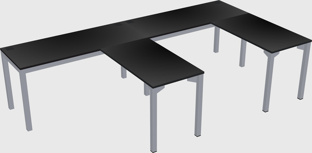 L-shaped desk