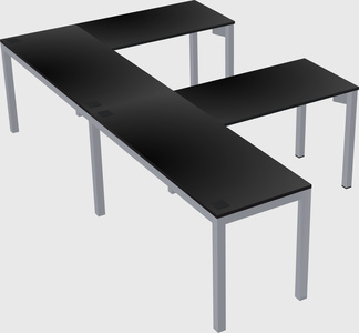 L-shaped desk