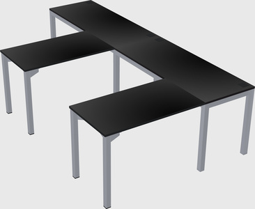 L-shaped desk