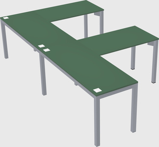 L-shaped desk