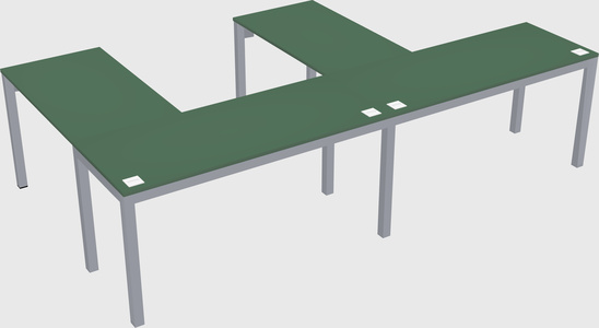 L-shaped desk