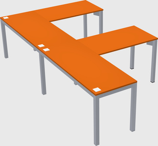 L-shaped desk