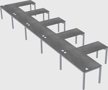 L-shaped desk