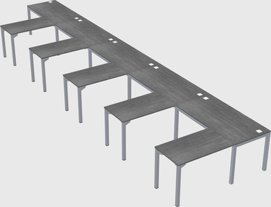 L-shaped desk