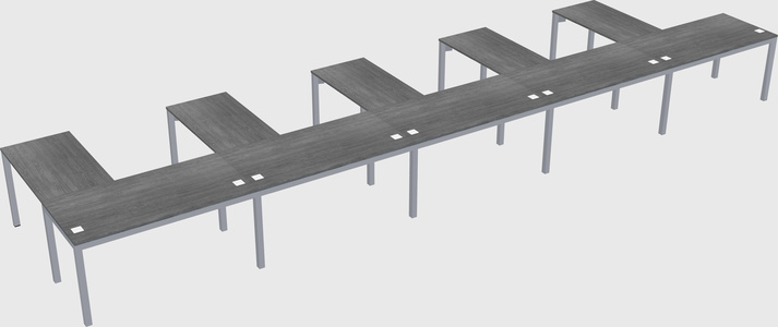 L-shaped desk
