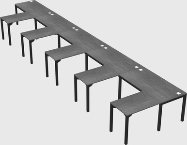 L-shaped desk