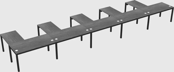 L-shaped desk