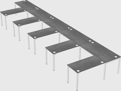 L-shaped desk