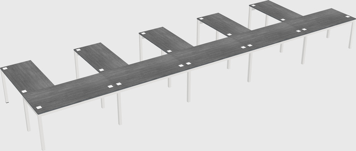 L-shaped desk