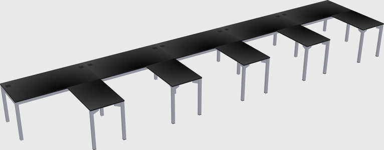 L-shaped desk