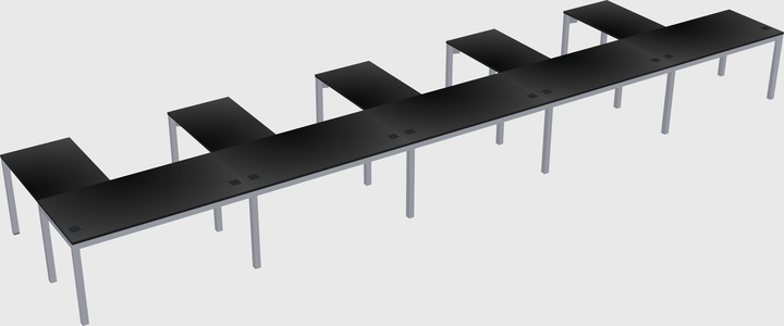 L-shaped desk