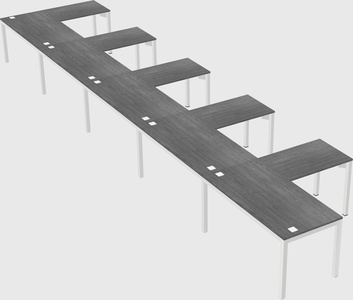 L-shaped desk