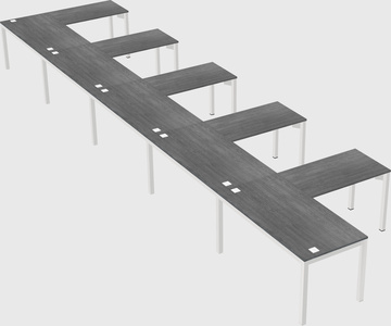 L-shaped desk