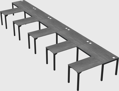 L-shaped desk