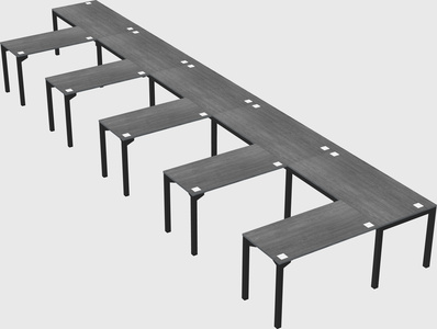 L-shaped desk