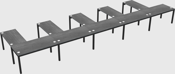 L-shaped desk