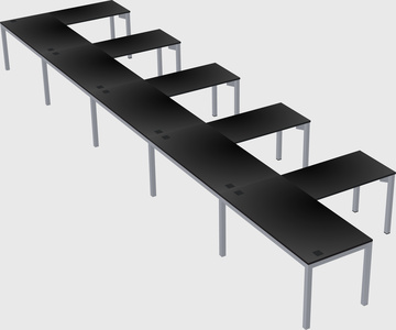 L-shaped desk