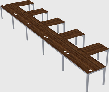 L-shaped desk