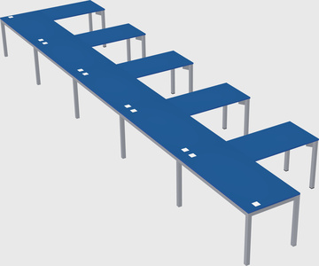 L-shaped desk