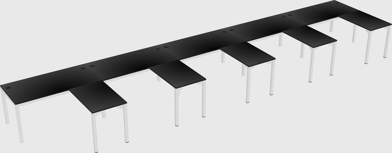 L-shaped desk
