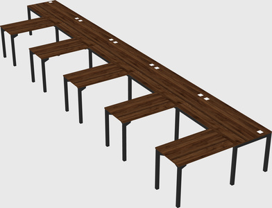 L-shaped desk