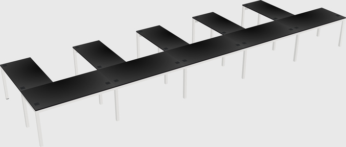 L-shaped desk