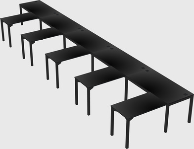 L-shaped desk