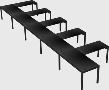 L-shaped desk