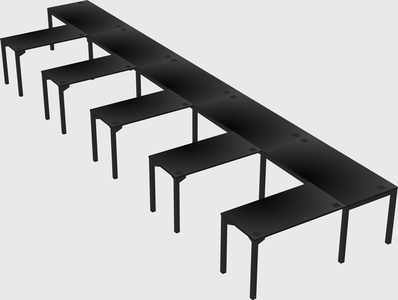 L-shaped desk