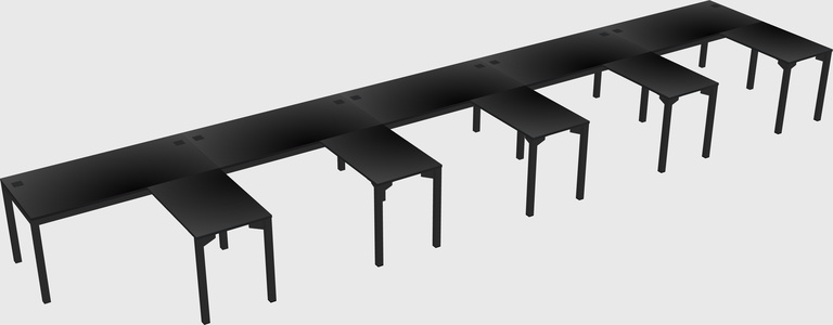 L-shaped desk