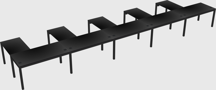 L-shaped desk