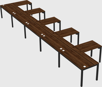 L-shaped desk