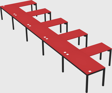 L-shaped desk