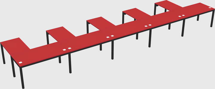 L-shaped desk