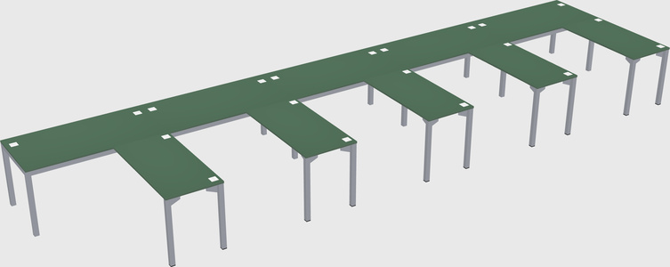 L-shaped desk