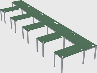 L-shaped desk