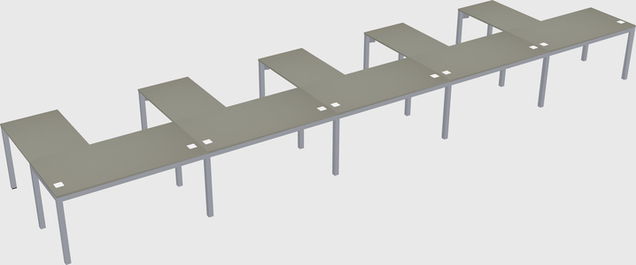 L-shaped desk