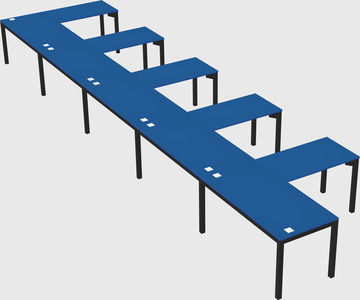 L-shaped desk