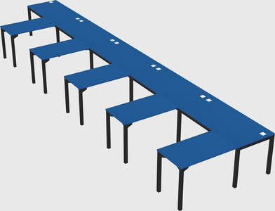 L-shaped desk
