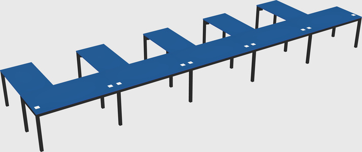 L-shaped desk